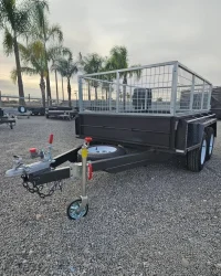 8×5 Heavy Duty Tandem Axle 2ft Cage Trailer for Sale